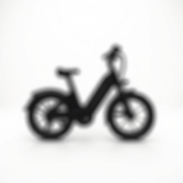 Bicicletta Urban E-Bike Nera